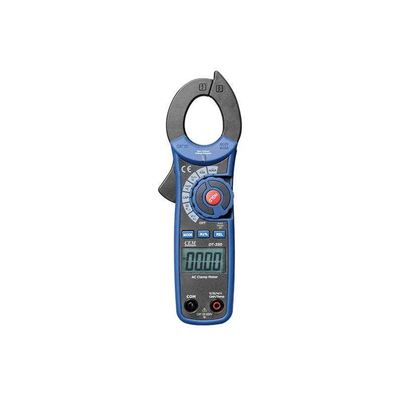 DT-351 Digital AC/DC Clamp Meter, 400A/600V, Auto-Ranging, True RMS