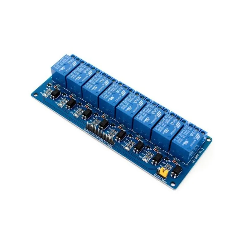 5V 8-Channel Relay Module, Optocoupler for Arduino, Raspberry Pi, and Microcontroller Projects