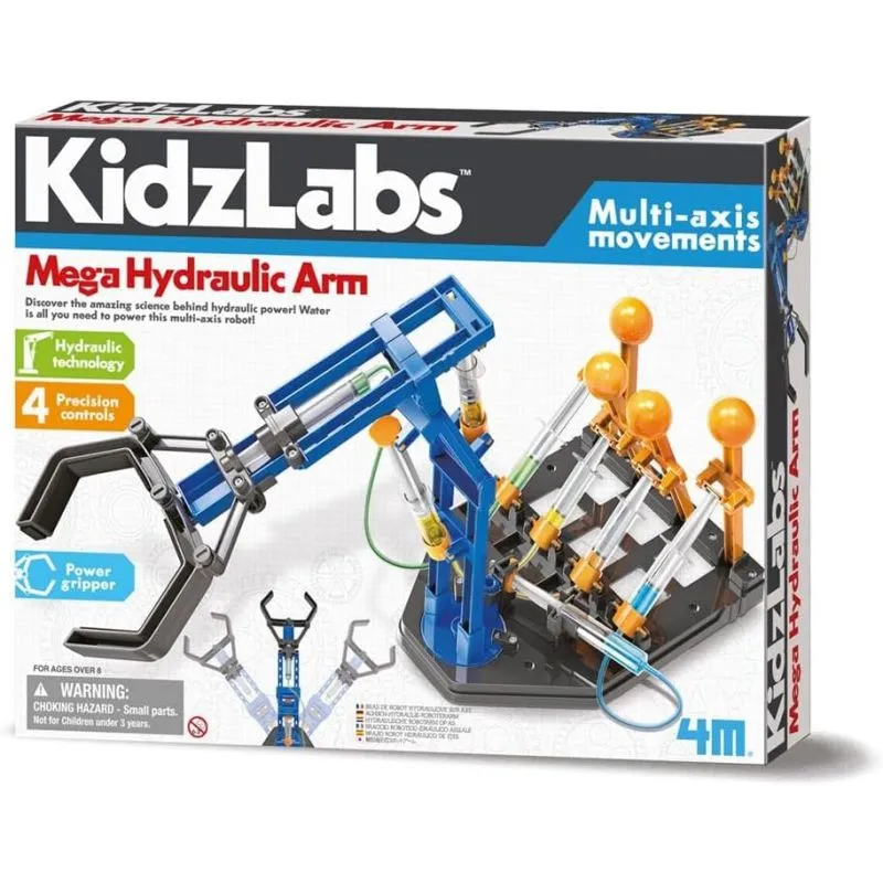 403427,Mega Hydraulic Arm,Build-Your-Own Hydraulic Robot Arm STEM Educational Kit