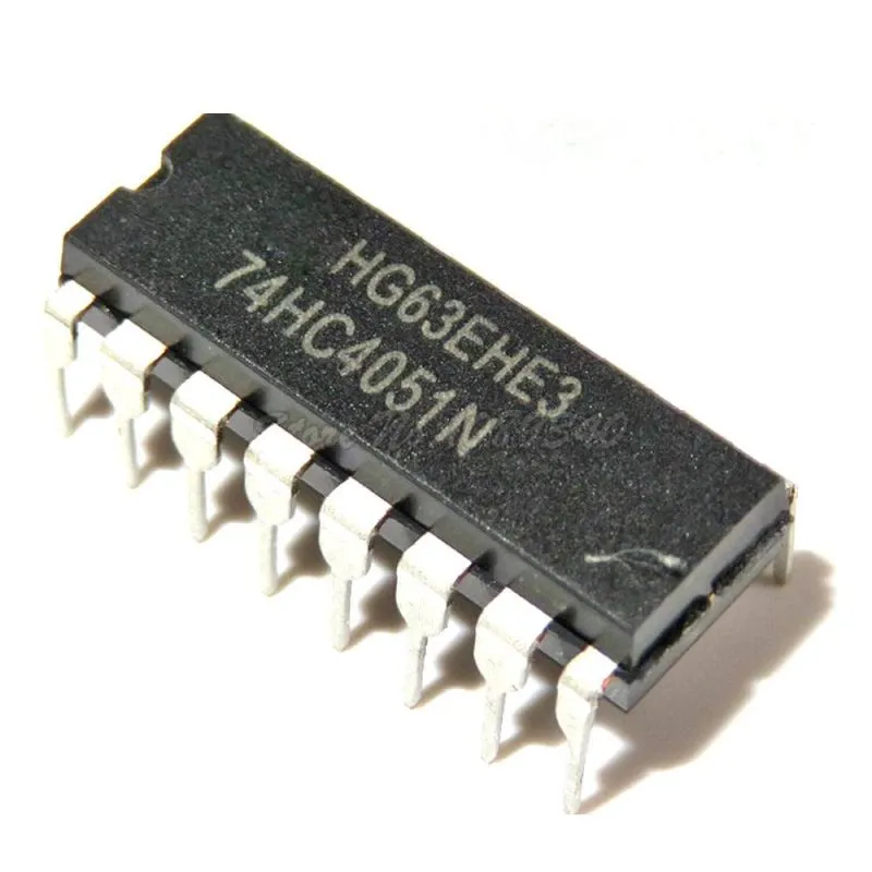 74HC4051N, 8-Channel Analog Multiplexer/Demultiplexer,DIP-16
