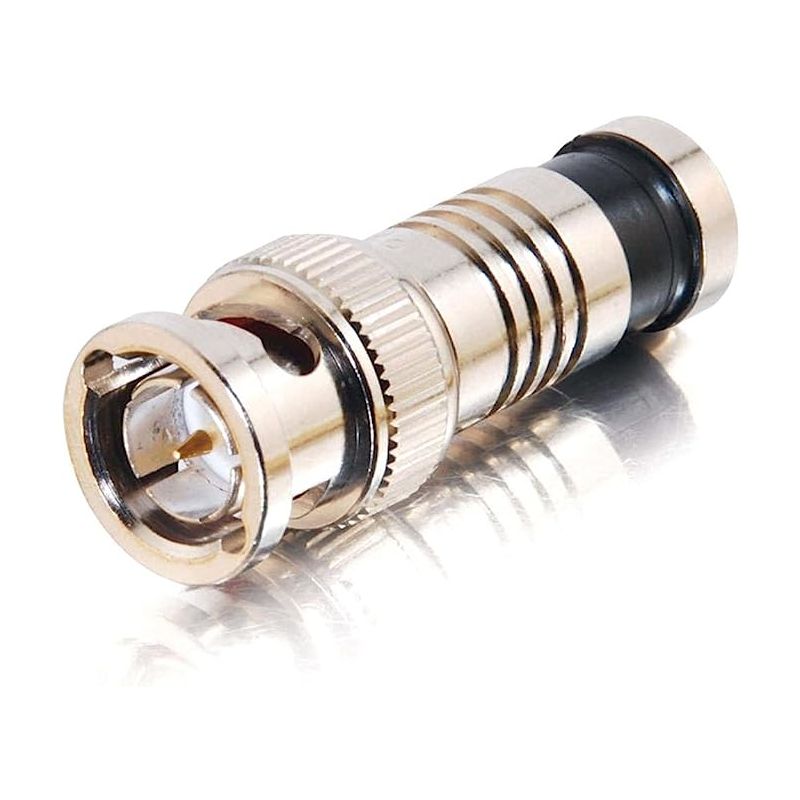 RG59,BNC Connector Coaxial Cable Connector Crimp Type Nickel Plated