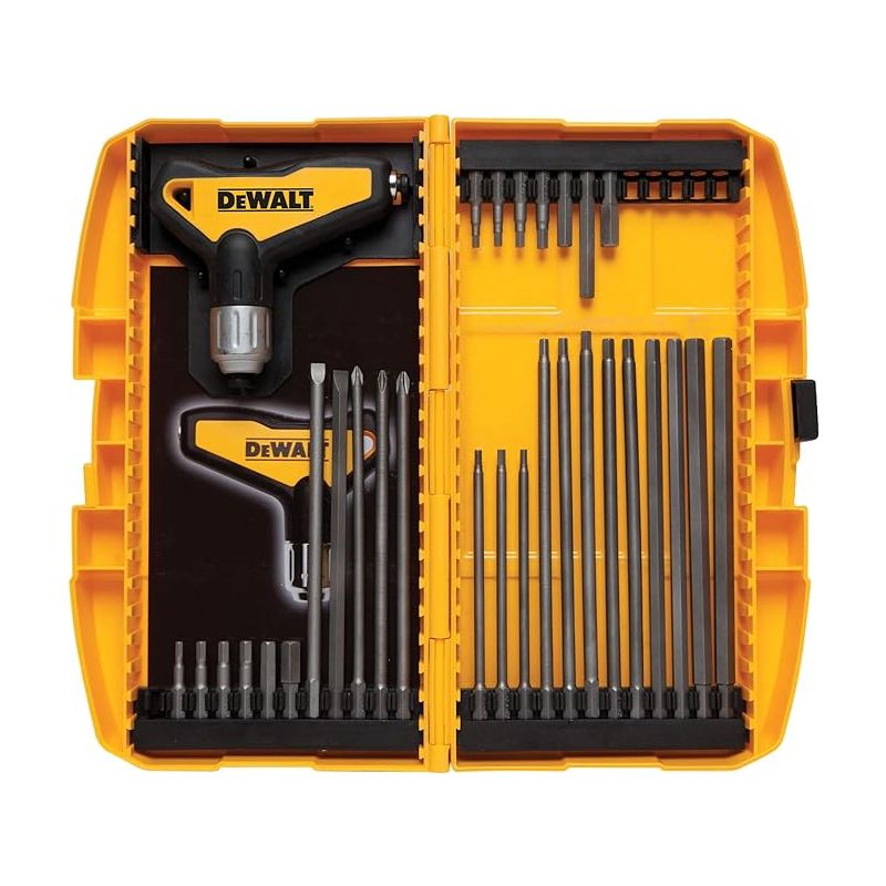 DEWALT Hex Key Wrench Set, Ratcheting. T-Handle Set, 31-Piece (DWHT70265) (ETA 2-3 Weeks)