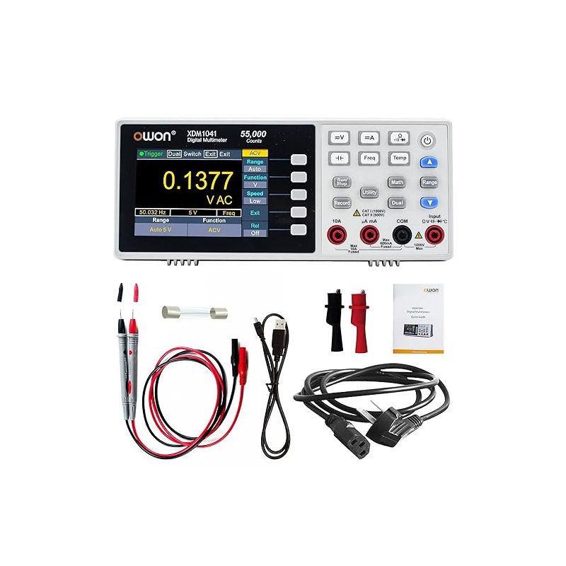 Owon XDM1041 Desk Multimeter 4 1/2 Digital, 55000 Count, 3.7" LCD, USB (ETA 2-3 Weeks)