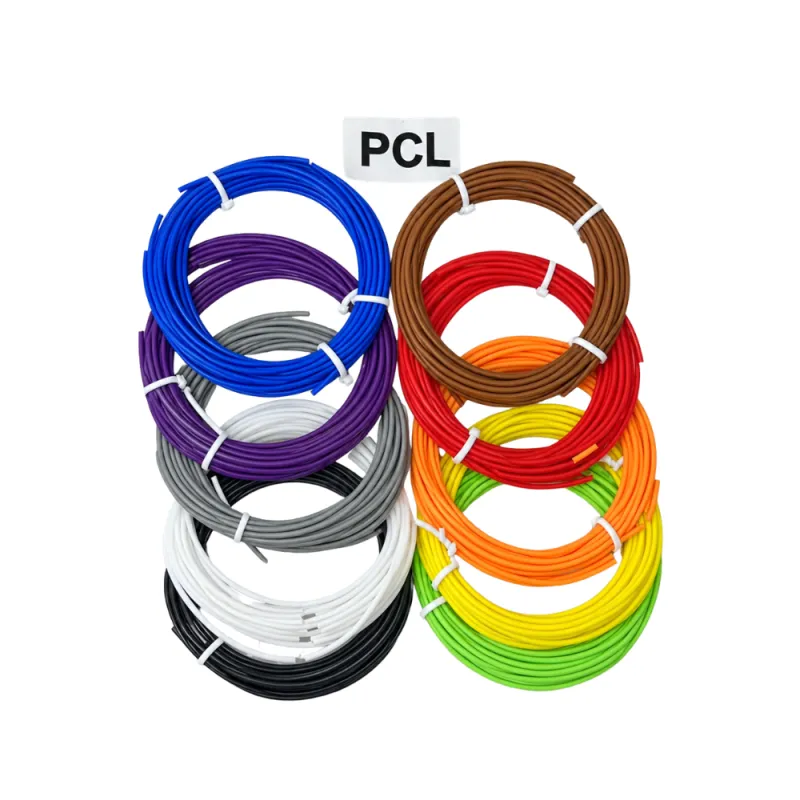 PCL 3D Printing Filament; 10 Colors, 3 Meter Each , Low-Temperature Modeling Material