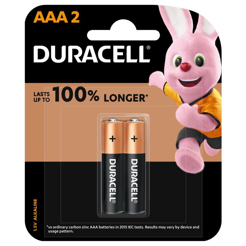 Duracell Optimum Series 032631 Battery, 1.5 V AAA x 2PCS Alkaline