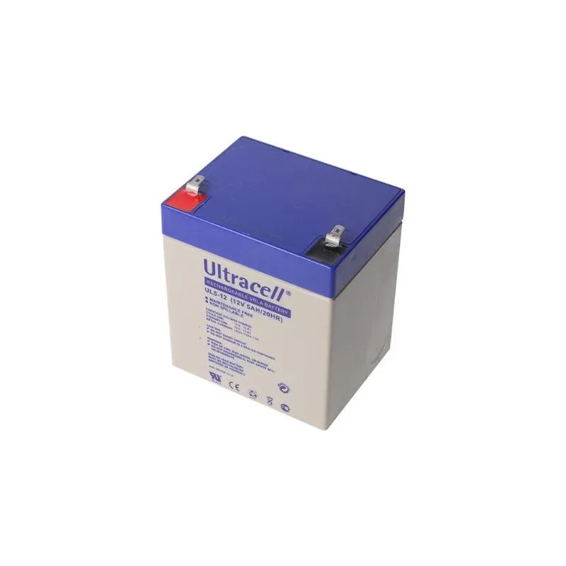 UL5-12 - Ultracell, 5Ah, 12V, Lead-Acid Battery
