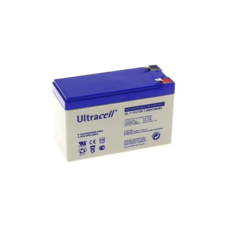 UL7-12 - Ultracell, 6.5Ah, 12V, Lead-Acid Battery