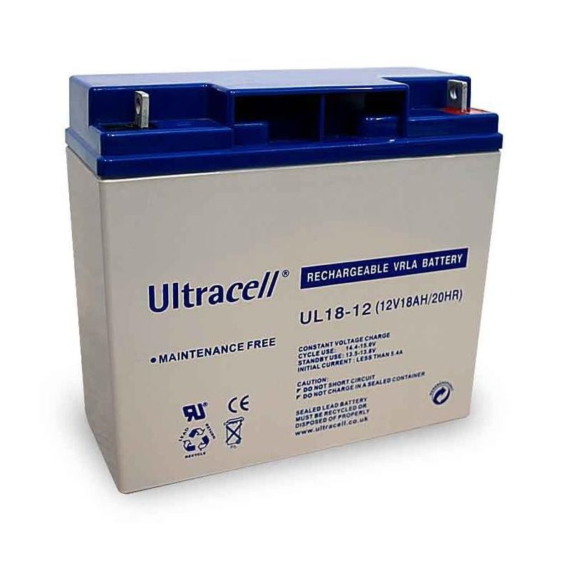 Ultracell UL18‑12 12 V 18 Ah SLA (AGM) Battery