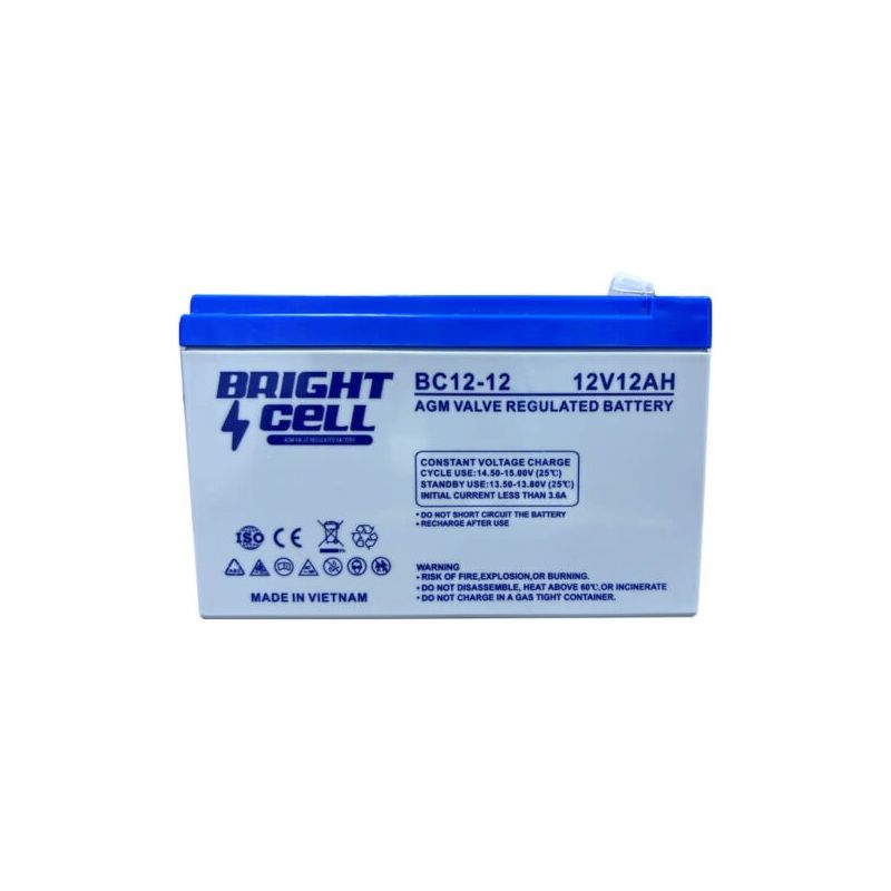 Bright Cell BC12‑12 12V 12Ah SLA (Sealed Lead‑Acid / VRLA) Rechargeable Battery