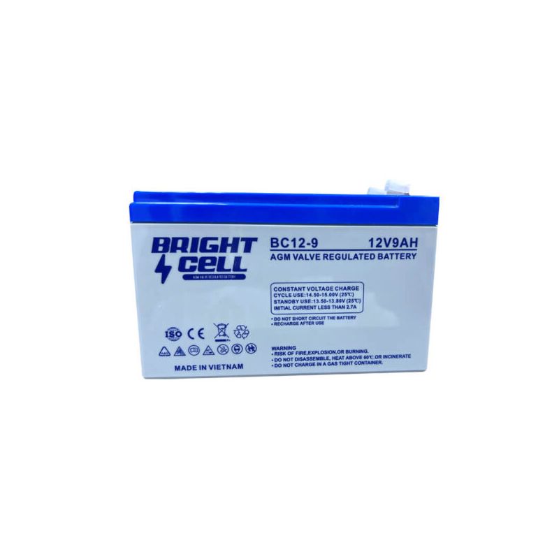 Bright Cell BC12‑9 12V 9Ah SLA (Sealed Lead‑Acid) Rechargeable Battery