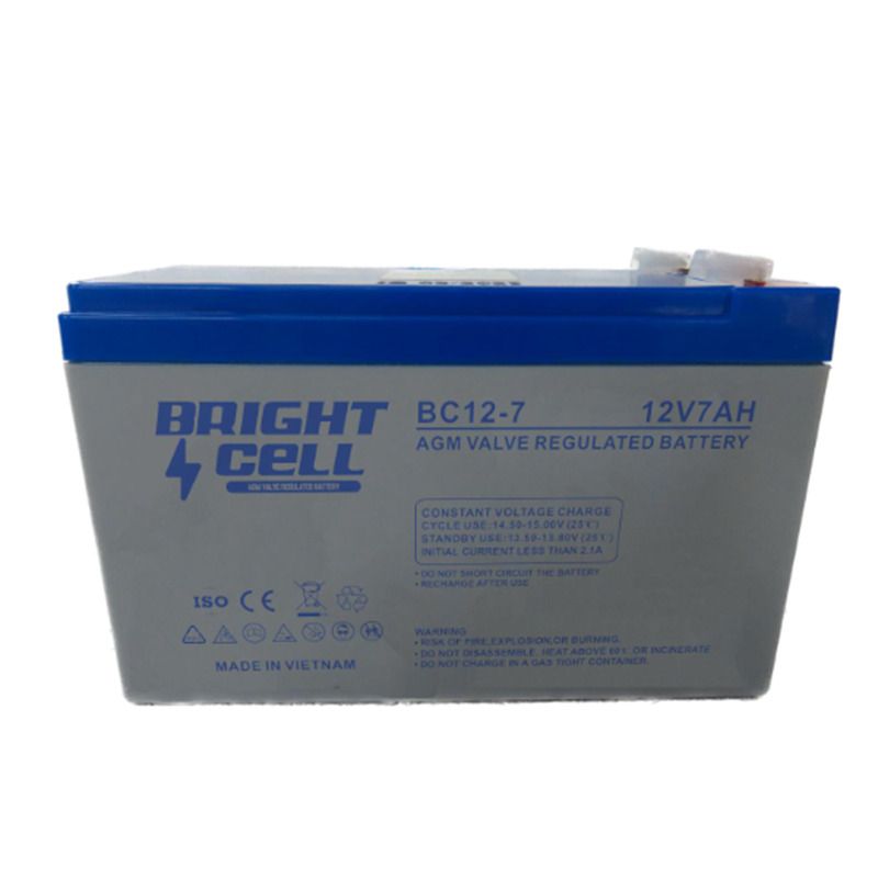 Bright Cell BC12‑7 12V 7Ah SLA (Sealed Lead‑Acid) Rechargeable Battery