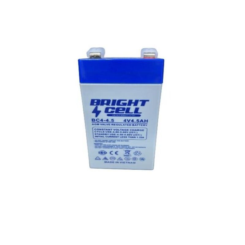 Bright Cell BC4-4.5 4V 4.5Ah SLA (Sealed Lead‑Acid) Rechargeable Battery