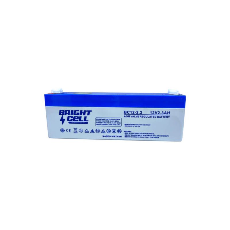 Bright Cell BC12‑2.3 12V 2.3Ah SLA (Sealed Lead‑Acid) Rechargeable Battery