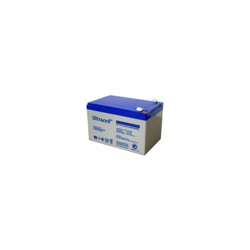 Ultracell UHR14-12 12V 14Ah High Rate Discharge AGM VRLA Battery – Professional Sealed Lead Acid Battery for UPS and Security Systems