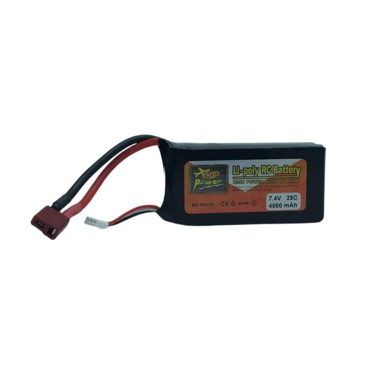 2s Li-Po Battery 25C, 4000mAh, 7.4V