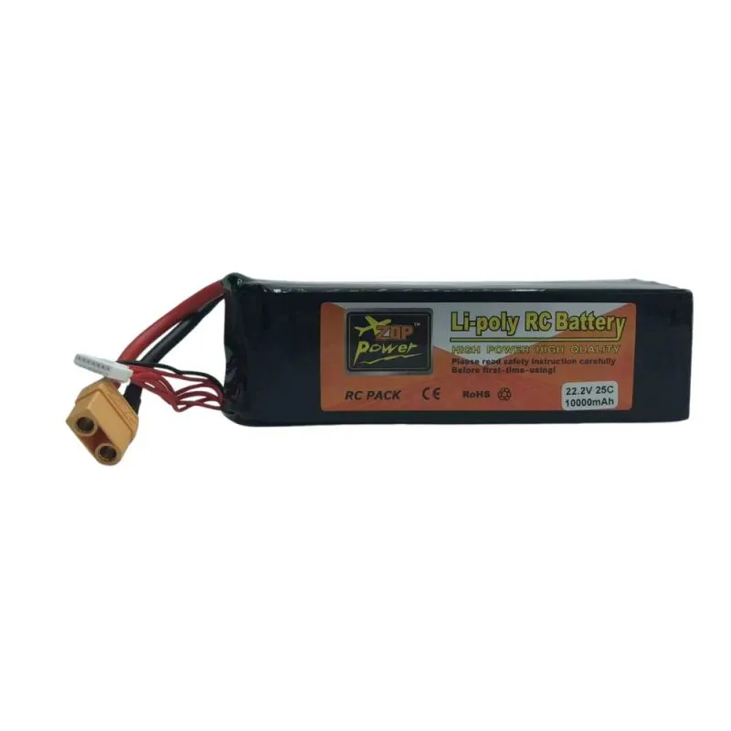6s Li-Po Battery 25C plus, 10000mAh, 22.2V