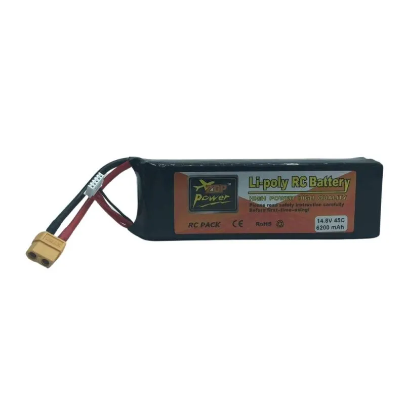 4s Li-Po Battery 45C, 6200mAh, 14.8V