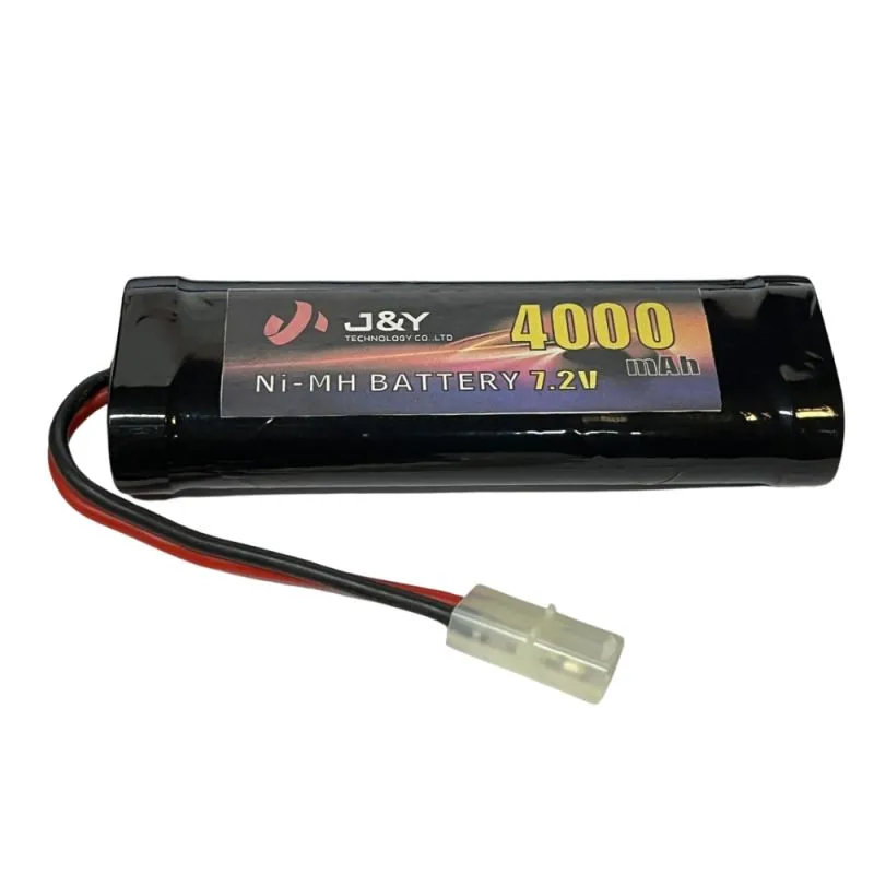 JY-7.2V-4000, 7.2V 4000mAh NiMH Battery Pack, 6-cell 7.2V configuration with Tamiya connector