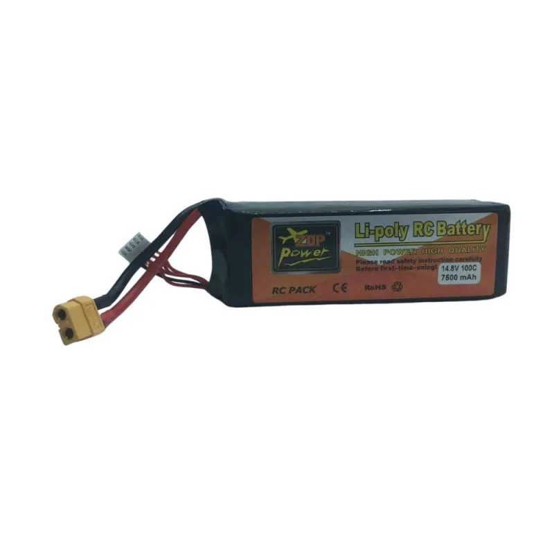 4S Li-Po Battery 100C, 7500mAh, 14.8V