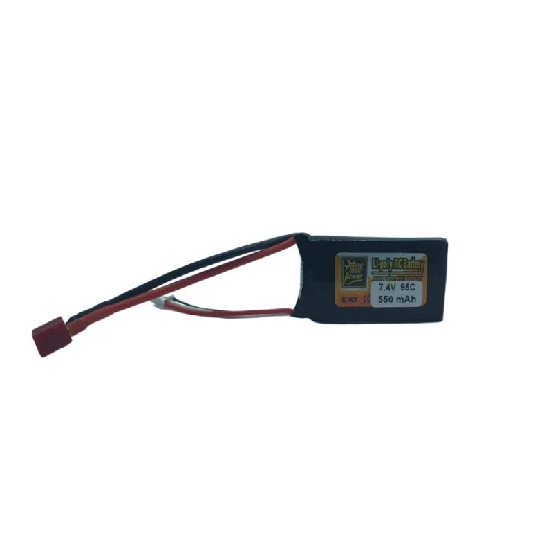 2S Li-Po Battery 95C, 550mAh, 7.4V