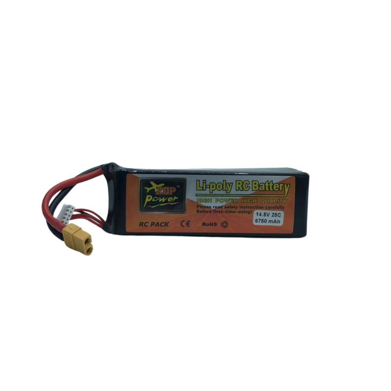 4S Li-Po Battery 25C, 6750mAh, 14.8V