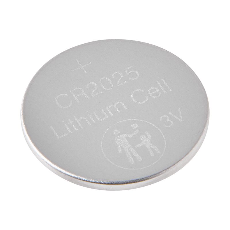 CR2025-BP1 3V Lithium Coin Cell Battery, 170mAh Capacity, Single Blister Pack
