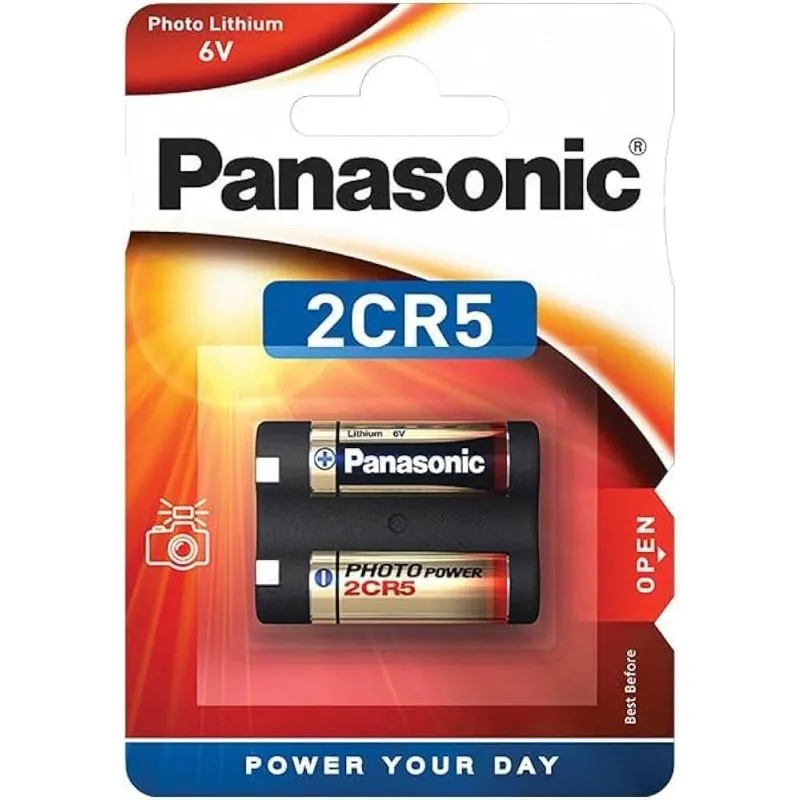 Panasonic 2CR5 6V Lithium Battery – Original High-Performance Photo Battery for Digital Cameras and Precision Sensors