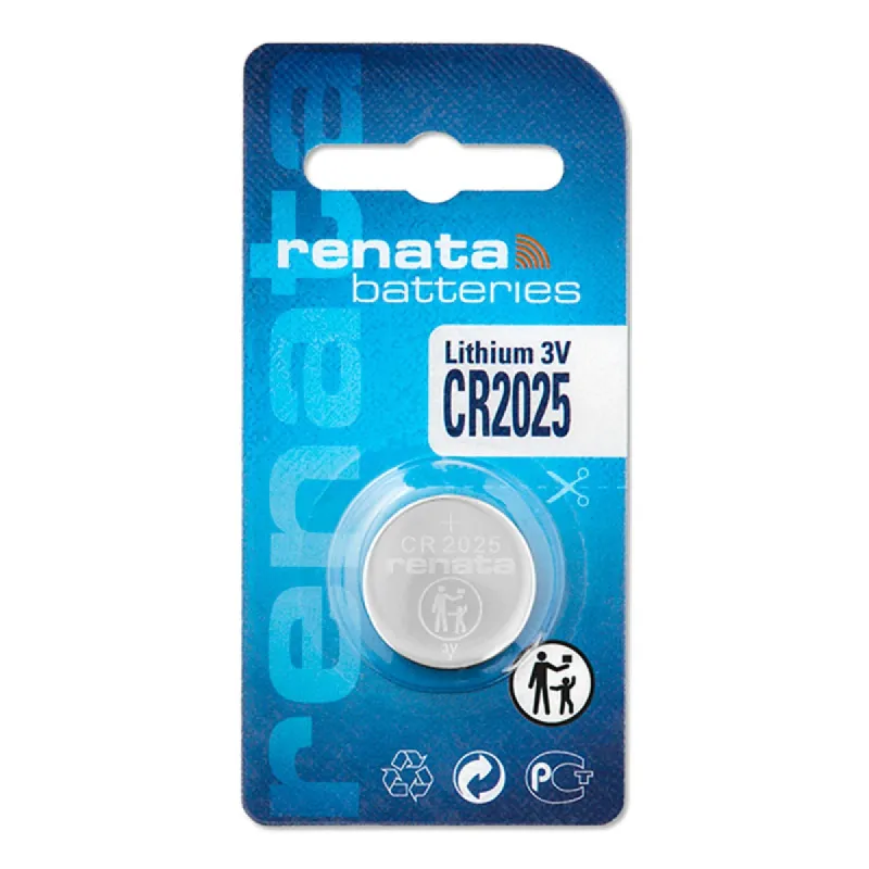 Renata CR2025 3V Lithium Coin Cell Battery – Original Swiss Made High-Reliability Power for Watches and Precision Electronics