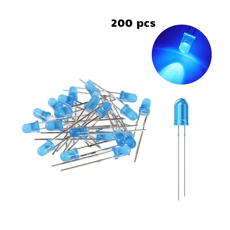 3MM LED CRYSTAL BLUE 200pcs/pack