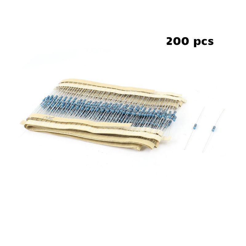 200 OHM 1/4W THROUGH HOLE RESISTOR 200pcs/pack