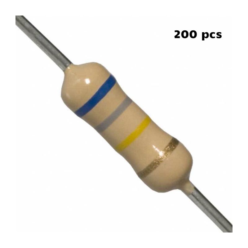 680K OHM 1 .4W THROUGH HOLE RESISTOR 200pcs/pack