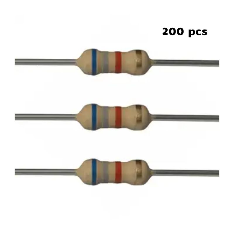 6.8 K OHM 1.2 W THROUGH HOLE WIREWOUND RESISTOR 200pcs/pack