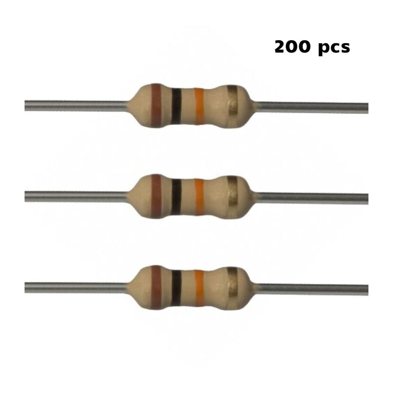 10K OHM 1.2 W THROUGH HOLE WIREWOUND RESISTOR 200pcs/pack