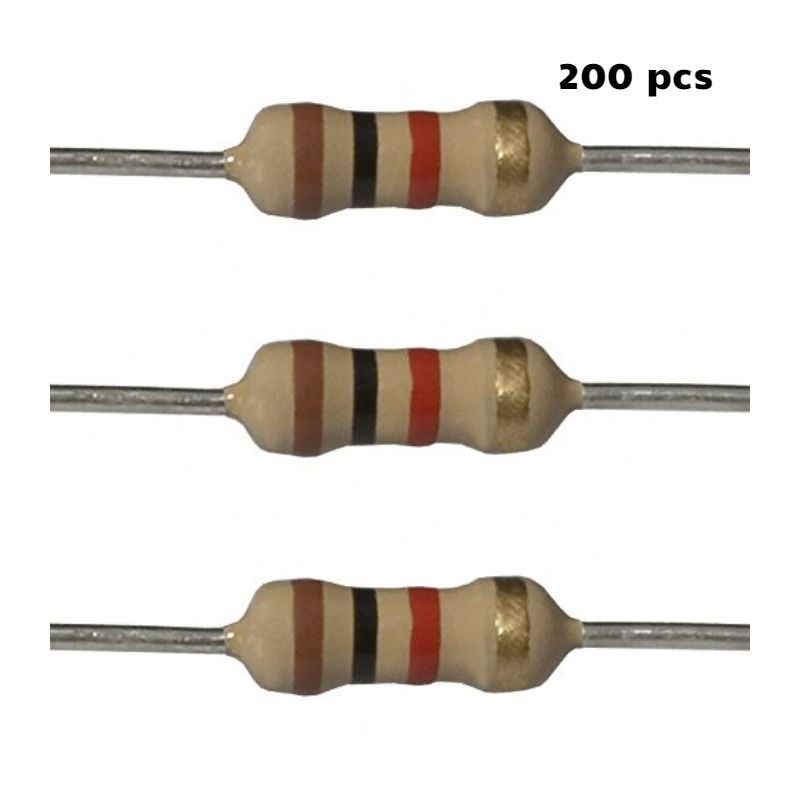1K OHM 1.2 W THROUGH HOLE WIREWOUND RESISTOR 200pcs/pack