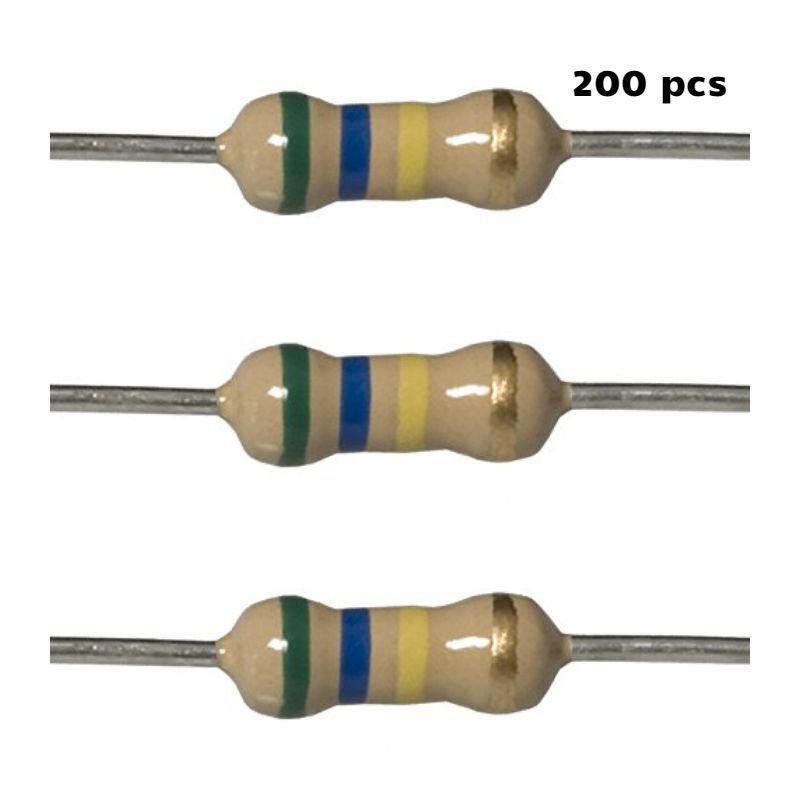 560K OHM 1.2W THROUGH HOLE RESISTOR 200pcs/pack