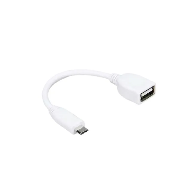 SC0727,USB A Female to Micro USB Male Cable 8CM White