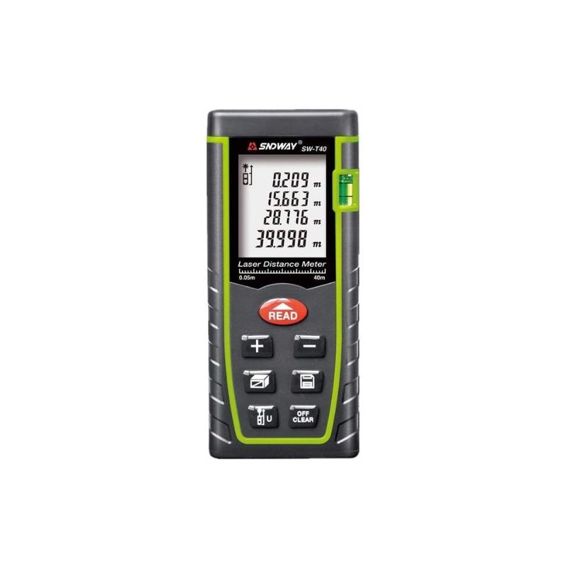 SNDWAY SW-T40 Digital Laser Rangefinder 40M Distance Meter Tape Measure Area Volume Diastimeter