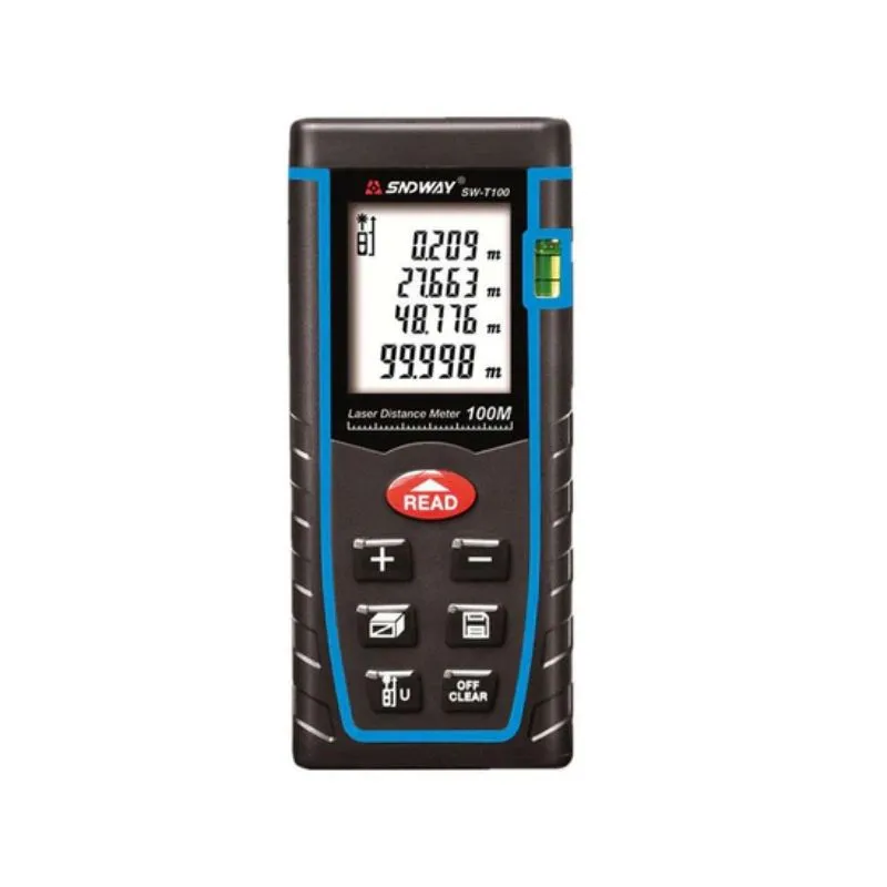 SNDWAY Digital Laser Rangefinder 100M Distance Meter Tape Measure Area Volume