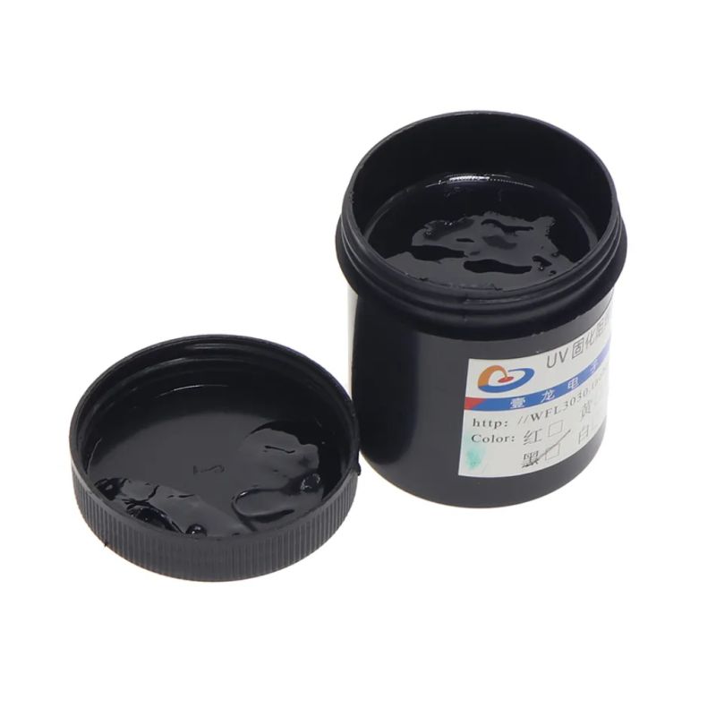 UV Curable Solder Mask PCB Ink, Black, 100g