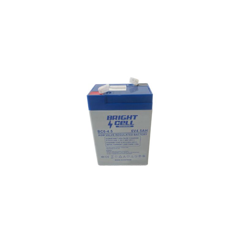Bright Cell BC6-4.5 6V 4.5Ah SLA (Sealed Lead‑Acid) Rechargeable Battery