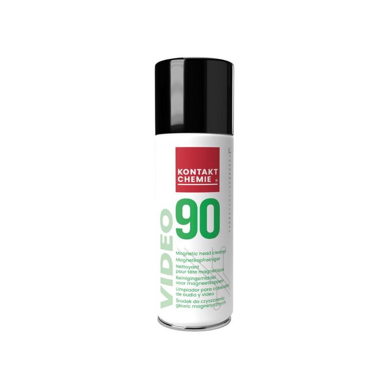VIDEO 90 Magnetic Head Cleaner – 200 ML Aerosol, Quick-Drying, No-Residue, Gentle on Sensitive Components