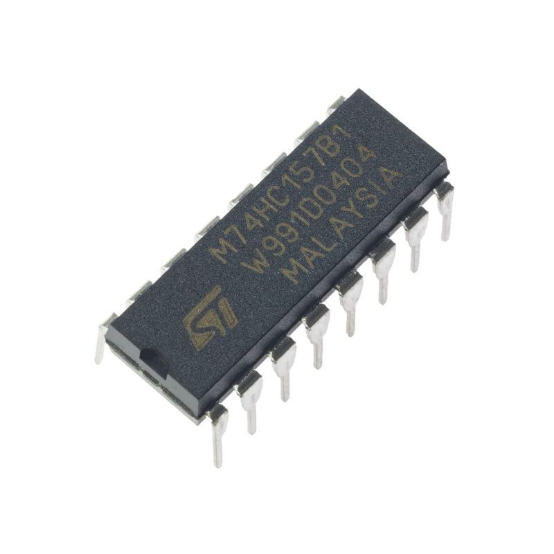 M74HC157B1, Quad 2-Channel Multiplexer, DIP-16