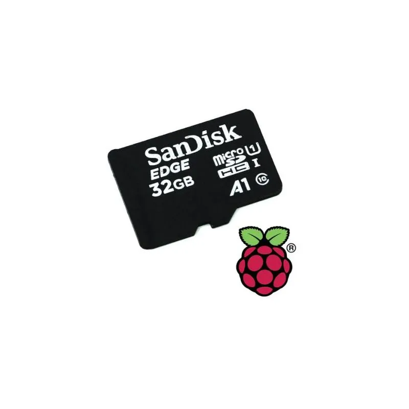 SC1628, Raspberry Pi microSD Card 32GB with Pre-Installed Raspberry Pi OS
