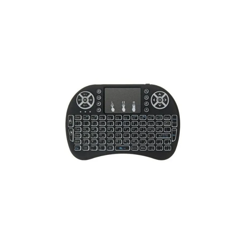 Wireless Backlit Mini Keyboard with Touchpad,2.4GHz,RGB
