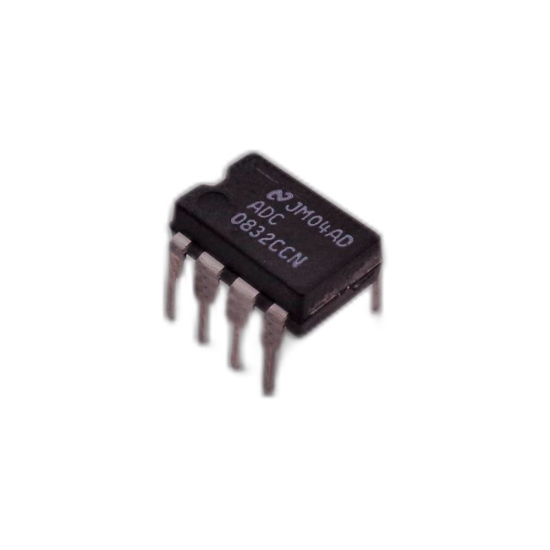 ADC0832CCN, 8-Bit Serial I/O A/D Converter with 2-Channel Multiplexer, DIP-8