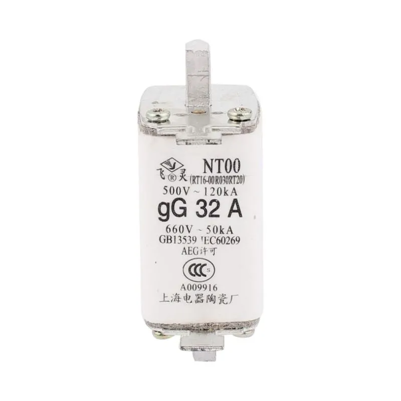 NT00, gL 32A Cylindrical Industrial Fuse - 500V 120kA, 660V 50kA, IEC269, VDE0636, 32 Amp Protection
