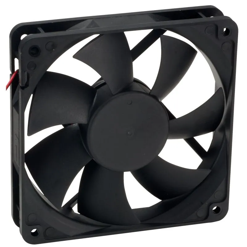 DC Axial Cooling Fan 120x120x25mm 24V Brushless Ball Bearing