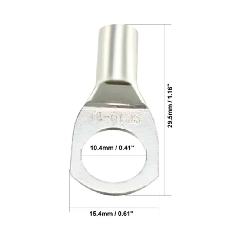 SC 10-10,Cable Lug,Copper Ring Terminal Cable Lug,10mmÂ²,10mm