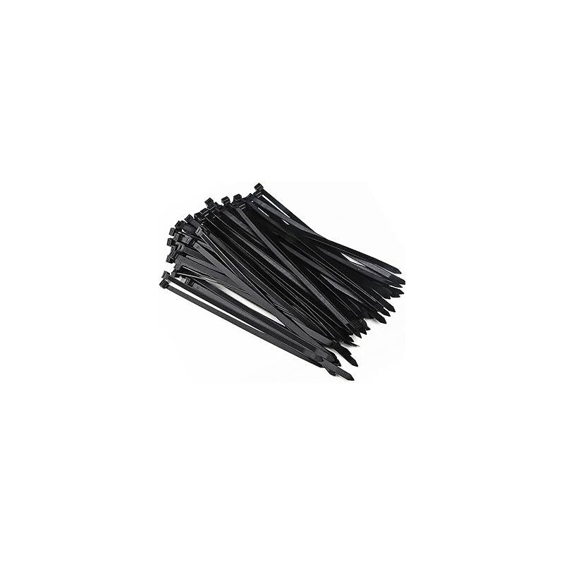 Cable Tie Black 48mm Width 300mm Length Heavy Duty Nylon UV Resistant