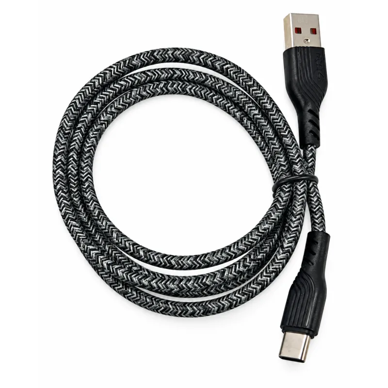 USB-A to USB-C Braided Cable – Durable USB Charging & Data Transfer Cable